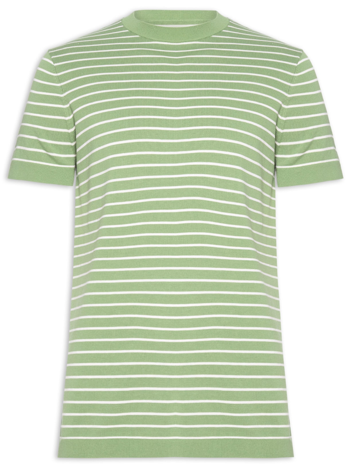 Camiseta Masculina Tricot Listra Viena Verde Foxton