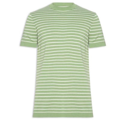 Camiseta Masculina Tricot Listra Viena - Verde