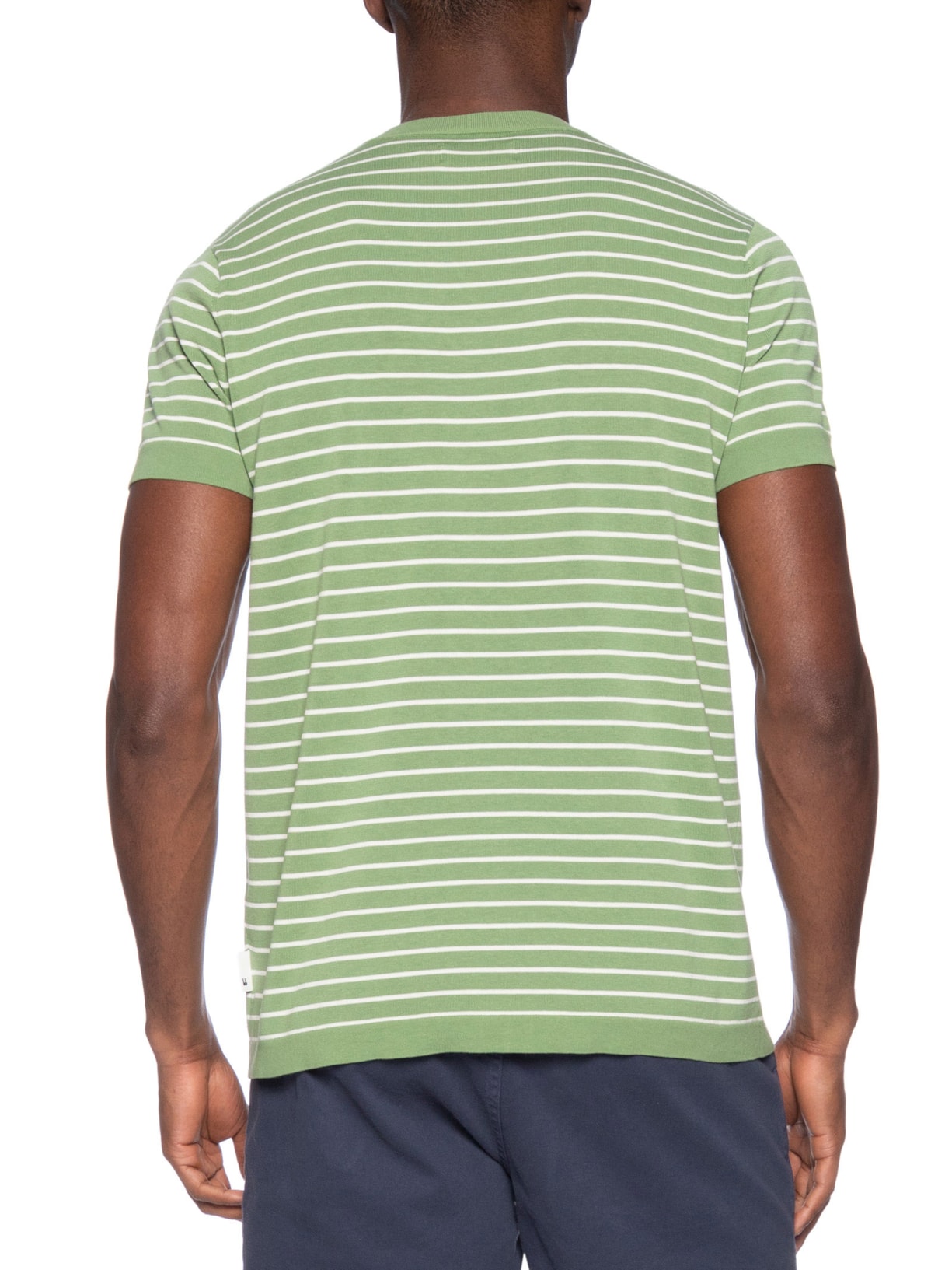 Camiseta Masculina Tricot Listra Viena Verde Foxton