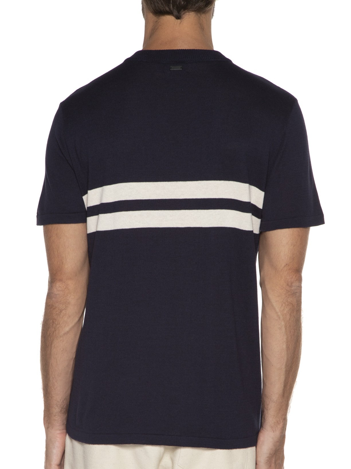 Camiseta Masculina Tricot Naval Azul Marinho Foxton