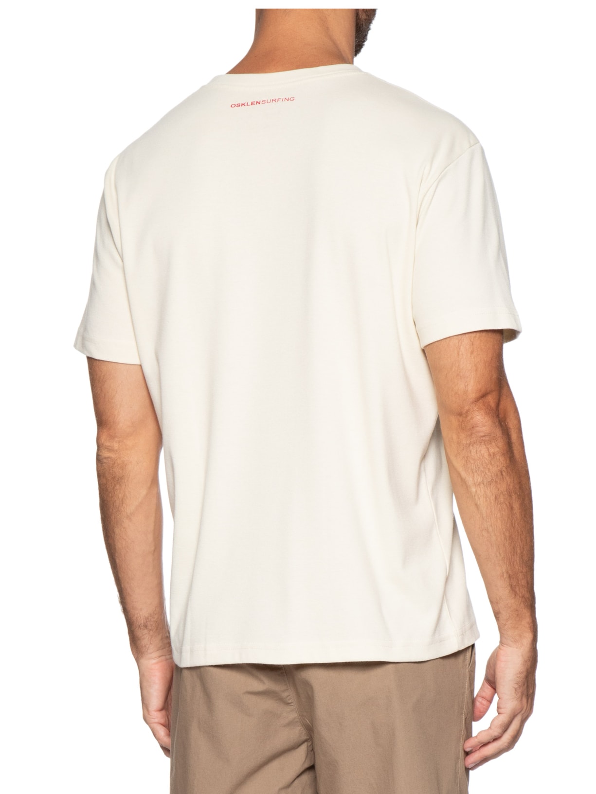 Camiseta Masculina Tridente Sunset Bege Osklen