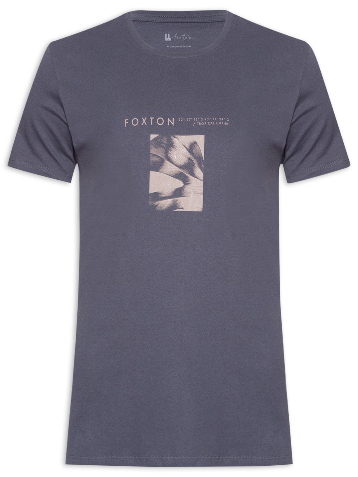 Camiseta Masculina Tropical - Azul