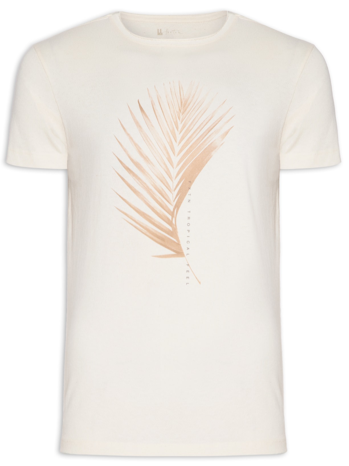 Camiseta Masculina Tropical Feel Off White Foxton