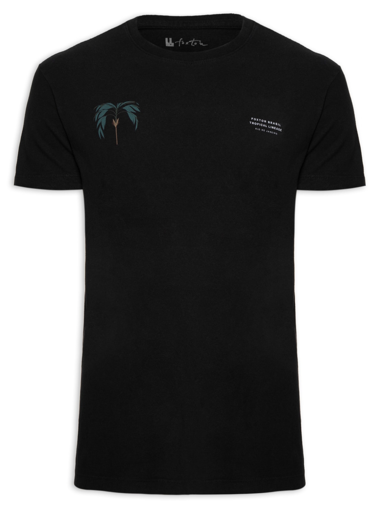 Camiseta Masculina Tropical Lineage - Preto