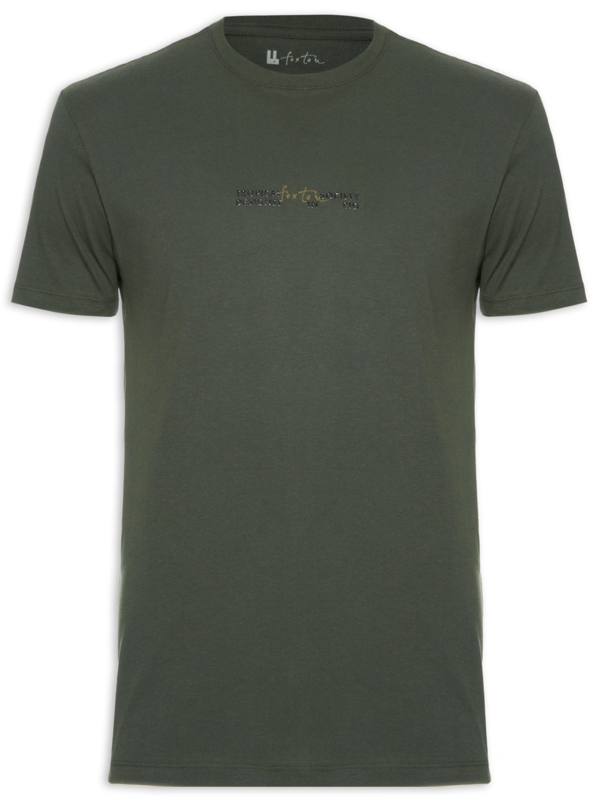 Camiseta Masculina Tropical Society - Verde