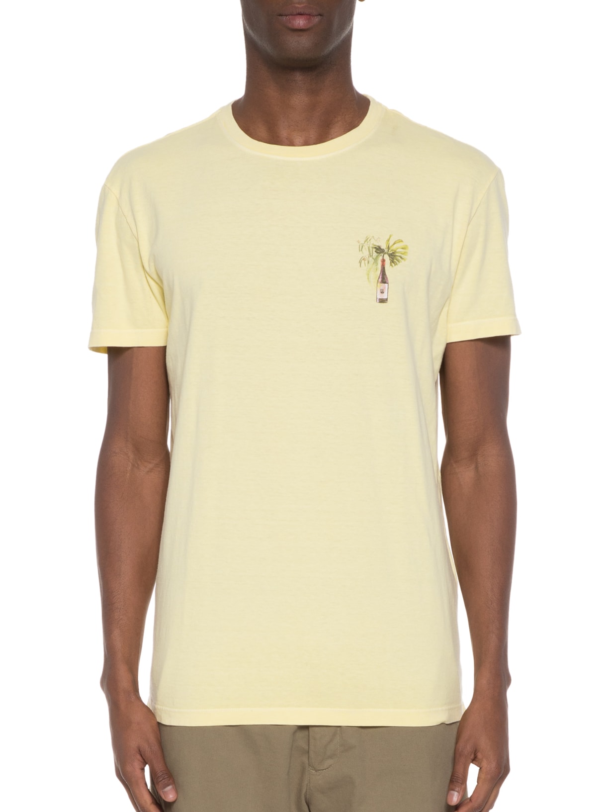 Camiseta Masculina Tropical Vino Amarelo Foxton