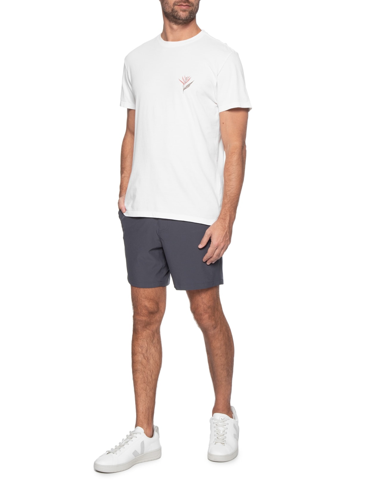 Camiseta Masculina Tropicale Branco Foxton