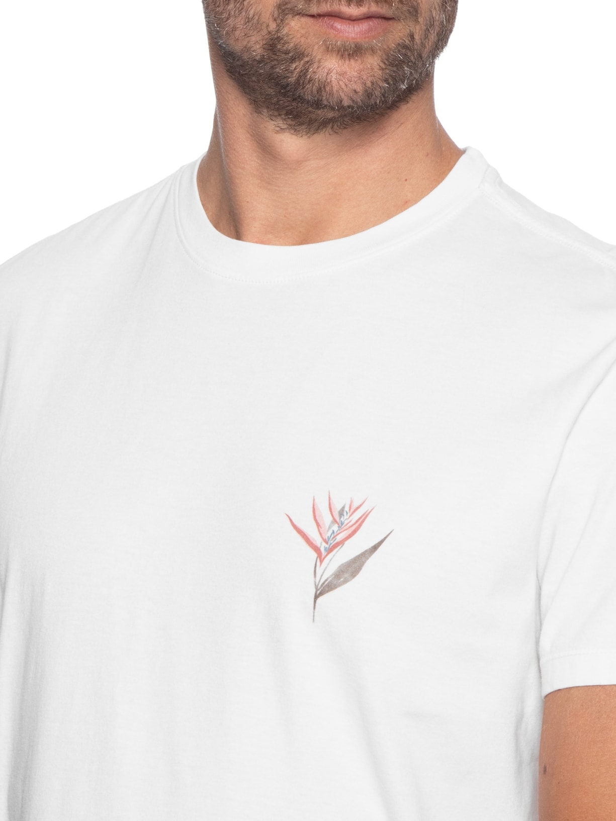 Camiseta Masculina Tropicale Branco Foxton