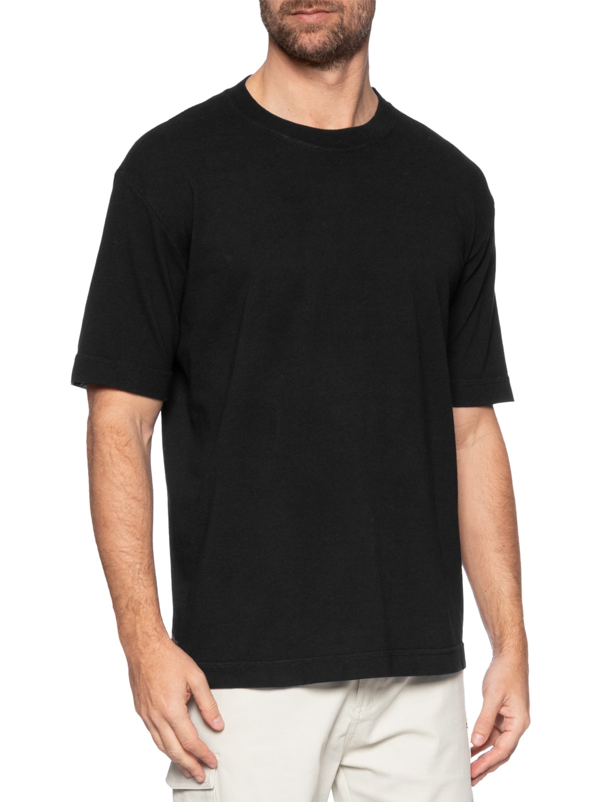 Camiseta Masculina Tubular Streetwear Preto   Basiq Men