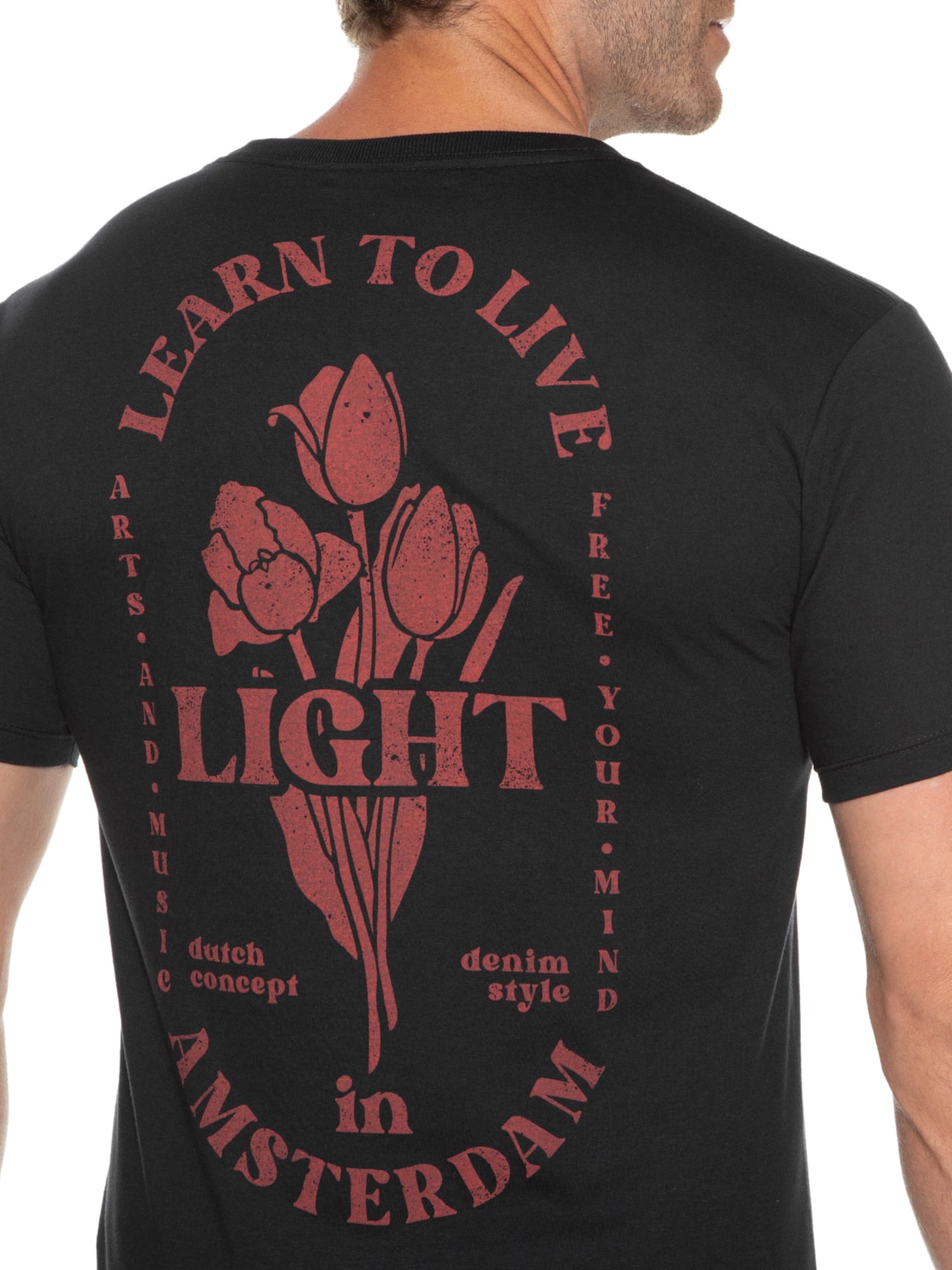 Camiseta Masculina Tulip Poster Preto Von Der Volke