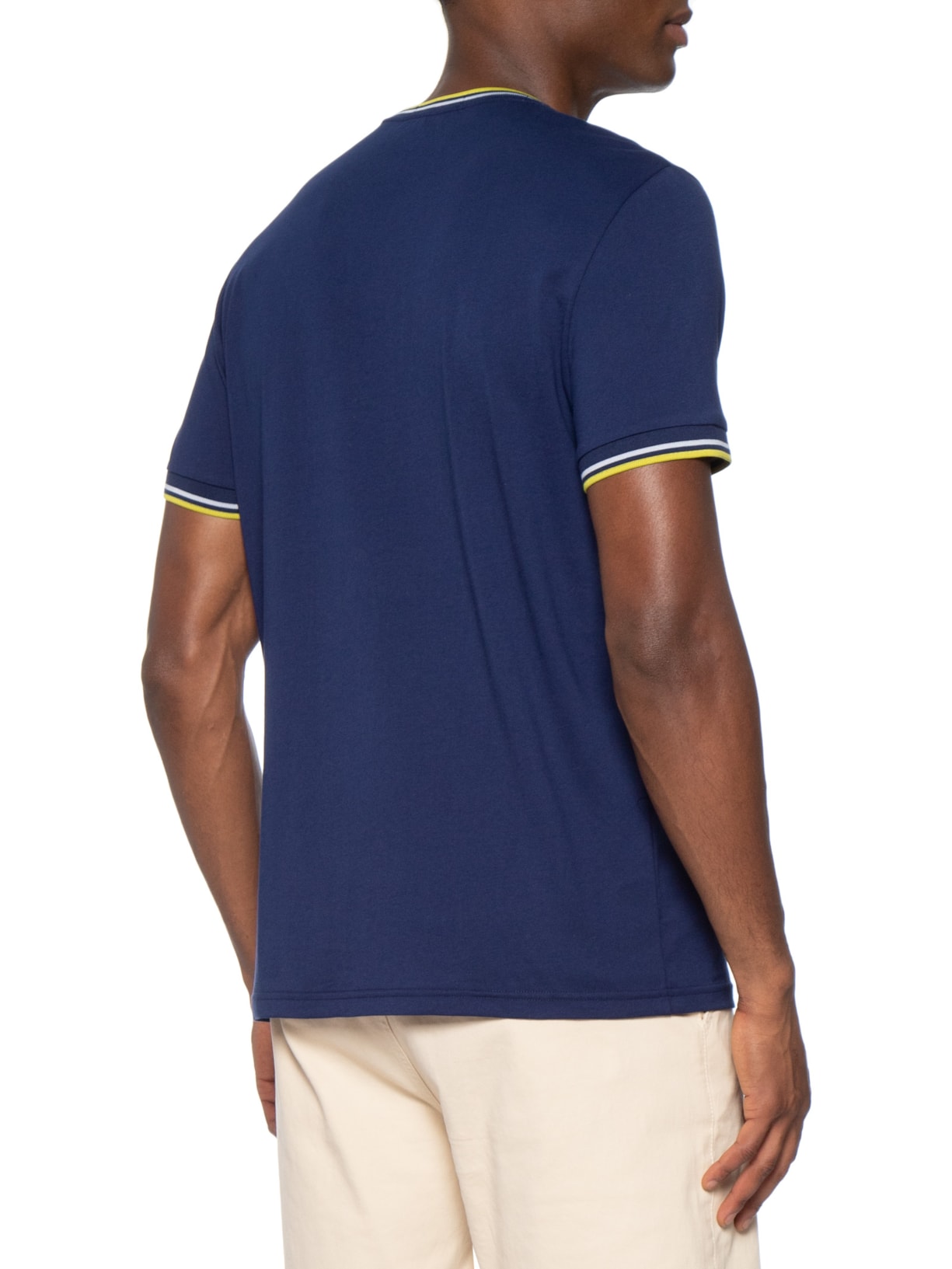 Camiseta Masculina Twin Tipped Azul Fred Perry