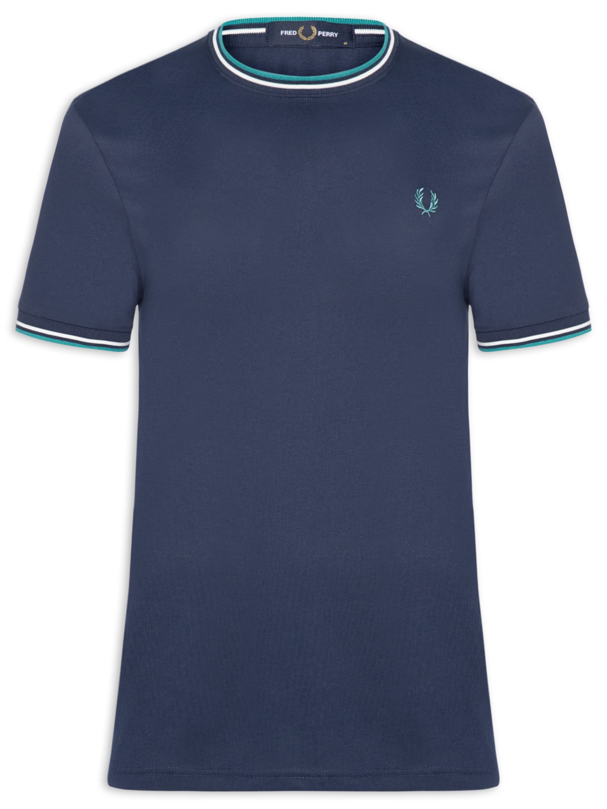 Camiseta Masculina Twin Tipped Regular Fit Em Algodão - Azul
