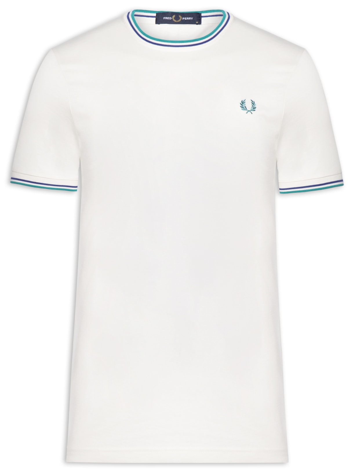 Camiseta Masculina Twin Tipped Regular Fit Em Algodão - Branco