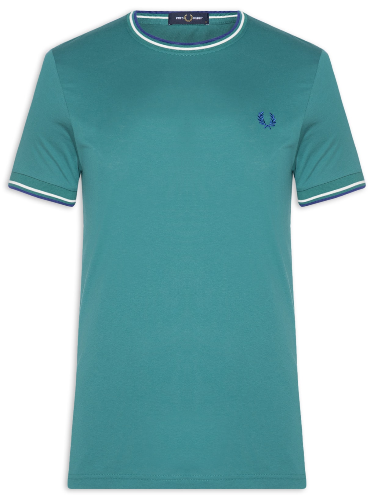 Camiseta Masculina Twin Tipped Regular Fit Em Algodão - Verde