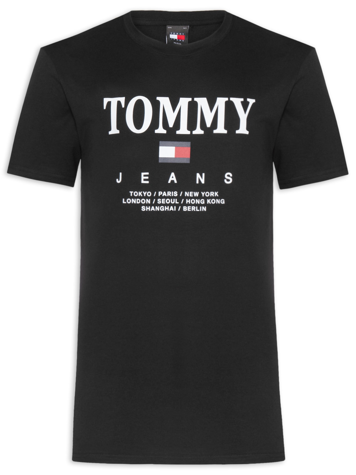 Camiseta Masculina Twist Oversized Fit em Algodão - Preto