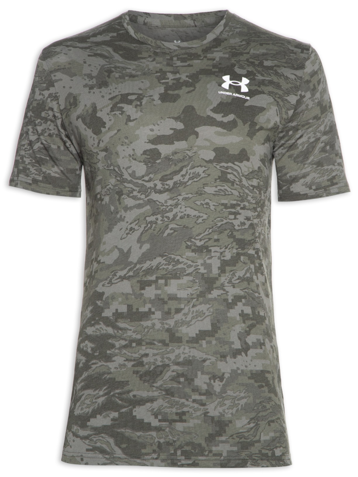 Camiseta Masculina Ua Abc Camo Ss - Verde