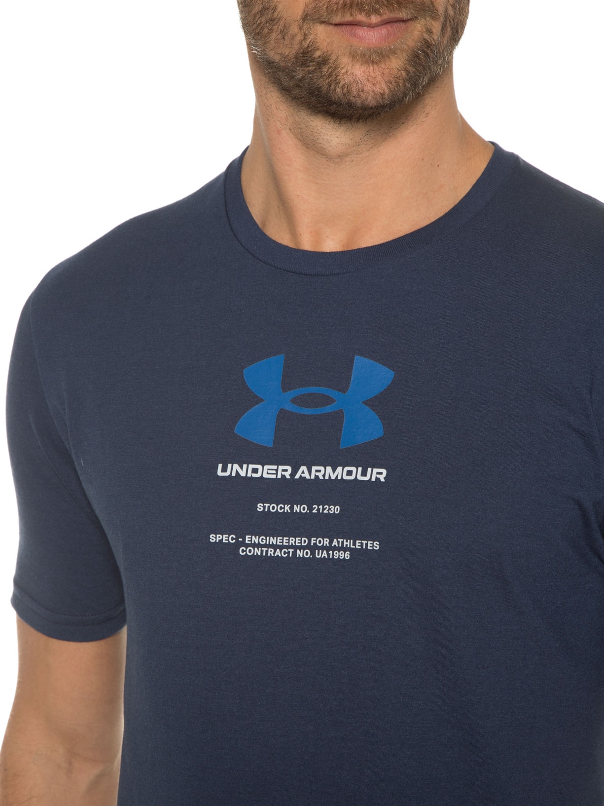 Camiseta Masculina Ua Engineered Symbol Azul Under Armour
