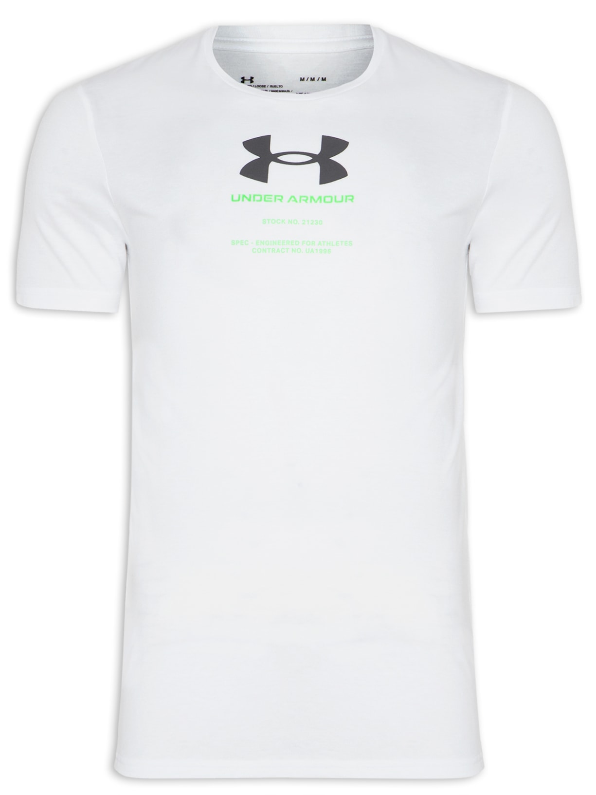 Camiseta Masculina Ua Engineered Symbol Branco Under Armour