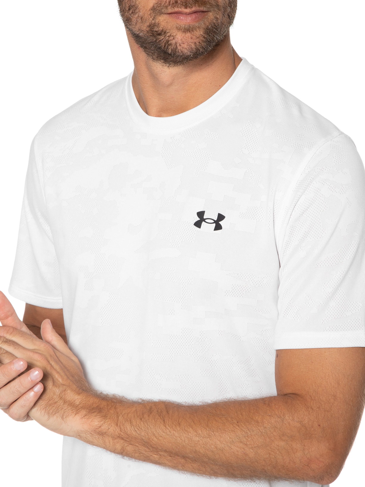 Camiseta Masculina Ua Training Vent Branco Under Armour