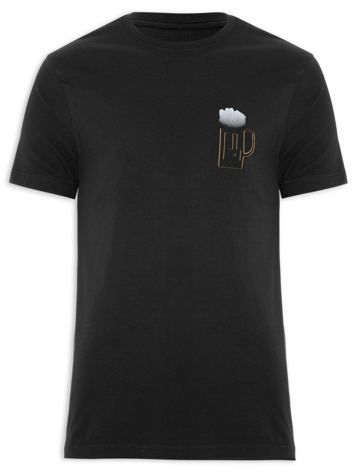 Camiseta Masculina Um Chopp - Preto