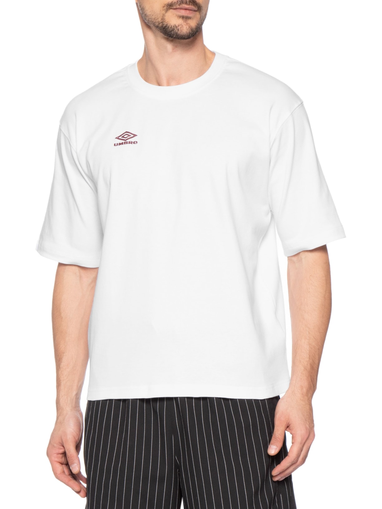Camiseta Masculina Umbro Play Smart Graphic Tee Branco Umbro