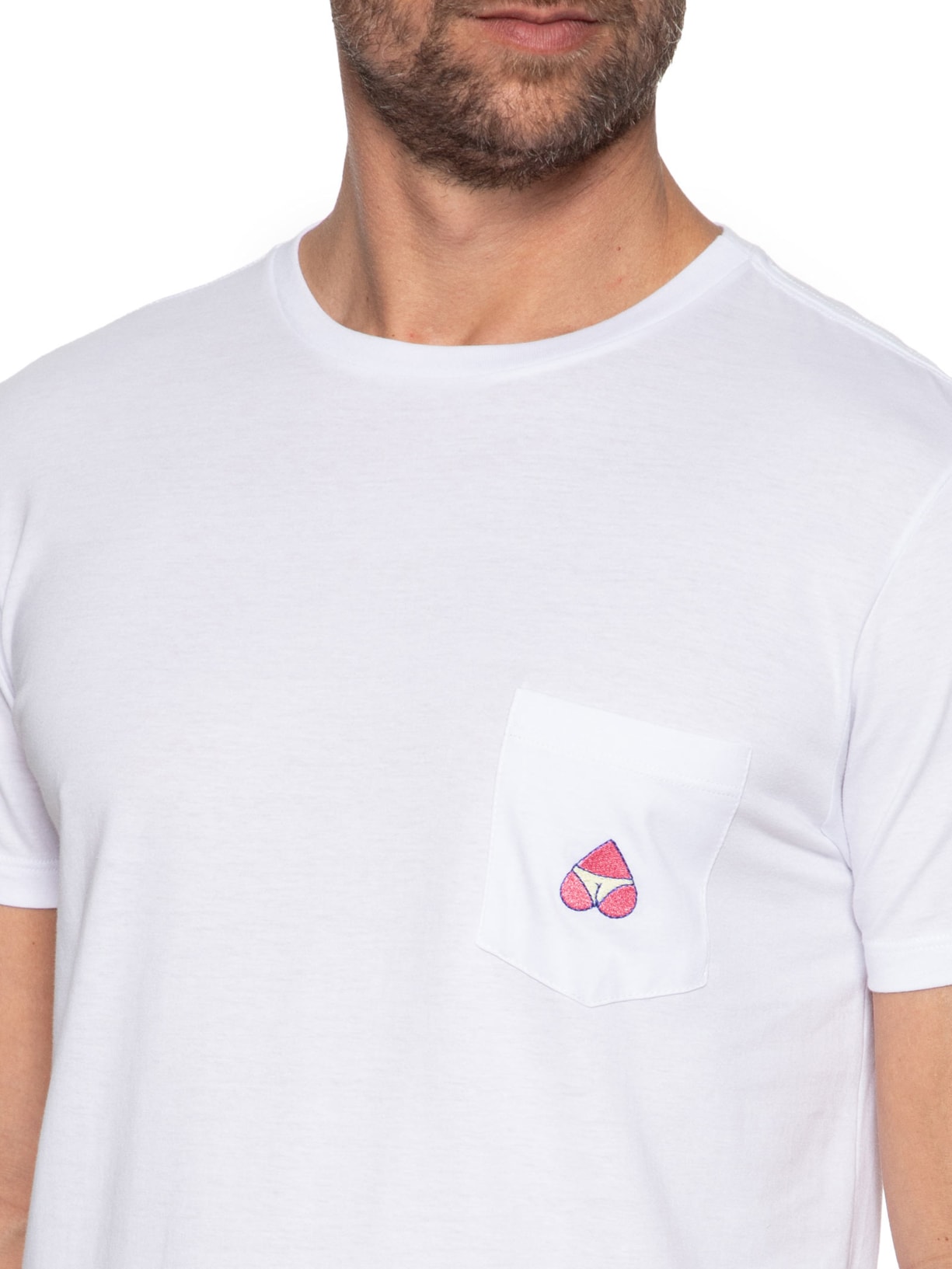 Camiseta Masculina Undefined  Branco Parioca