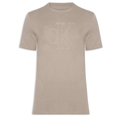 Camiseta Masculina Underwear Manga Curta - Bege