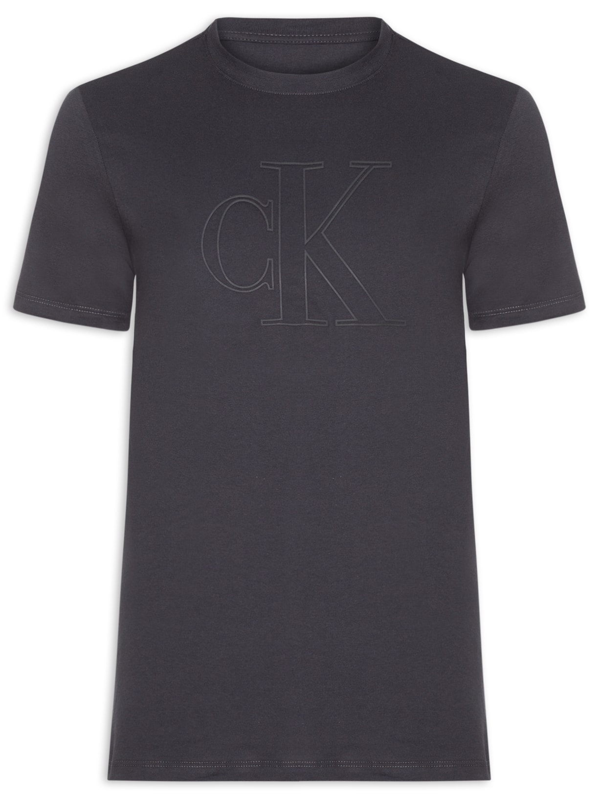 Camiseta Masculina Underwear Manga Curta Cinza Calvin Klein Underwear