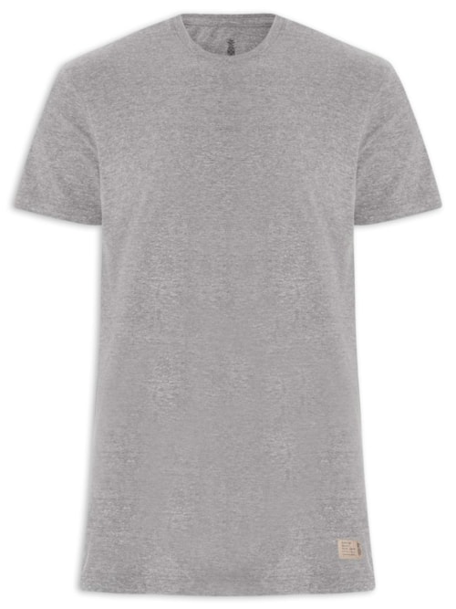 Camiseta Masculina Urban Em Algodão - Cinza