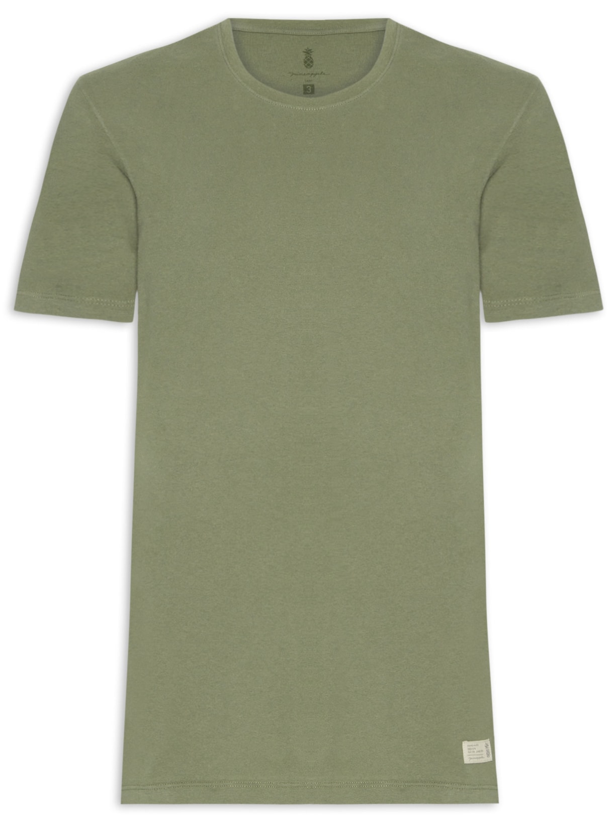 Camiseta Masculina Urban Em Algodão Verde Pineapple