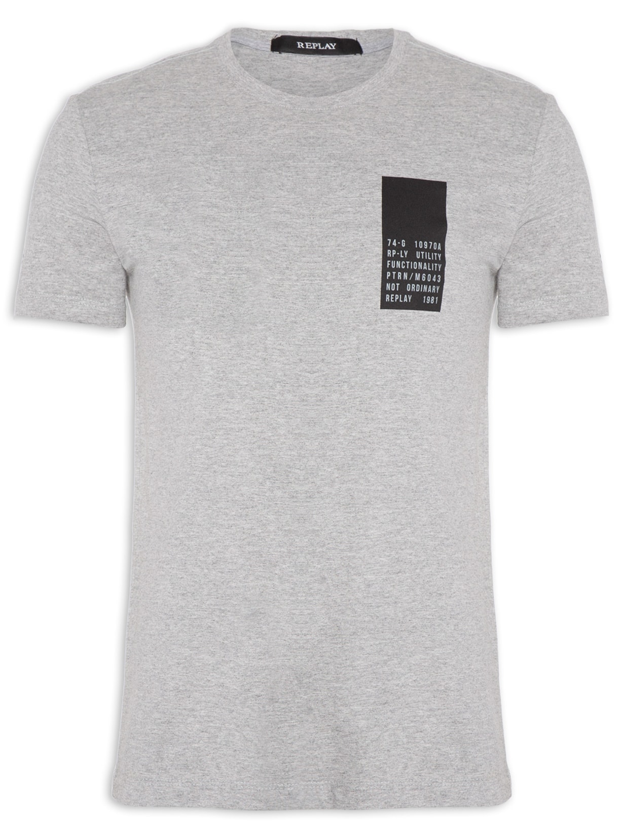 Camiseta Masculina Utility Urban - Cinza