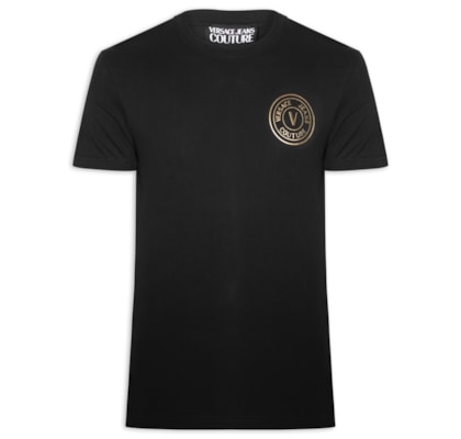 Camiseta Masculina V-Emblem Thick Foil - Preto