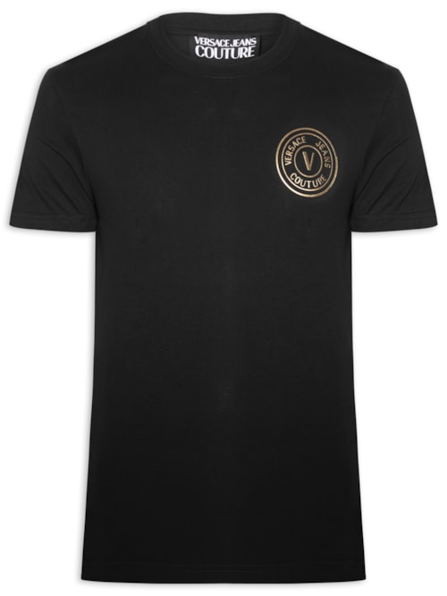 Camiseta Masculina V-Emblem Thick Foil - Preto