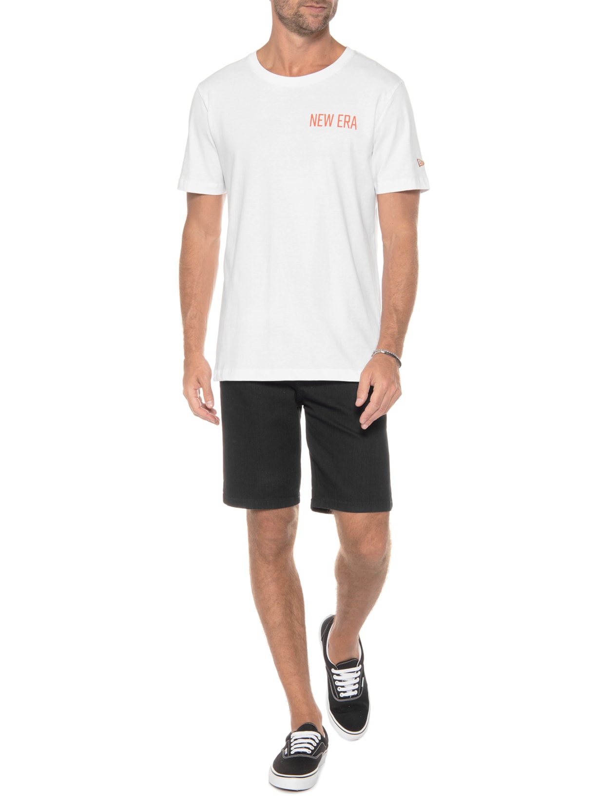 Camiseta Masculina Vacation Branco New Era