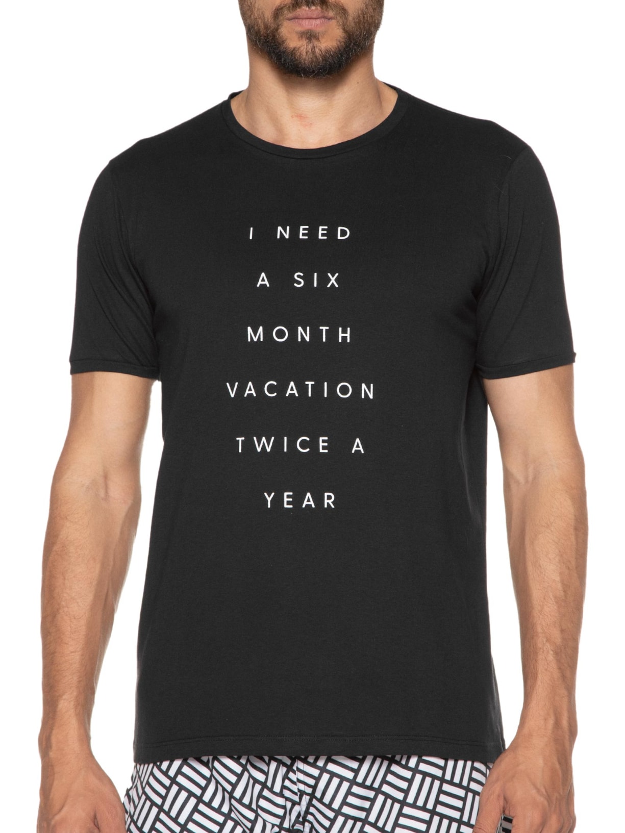 Camiseta Masculina Vacation Preto La Moustache