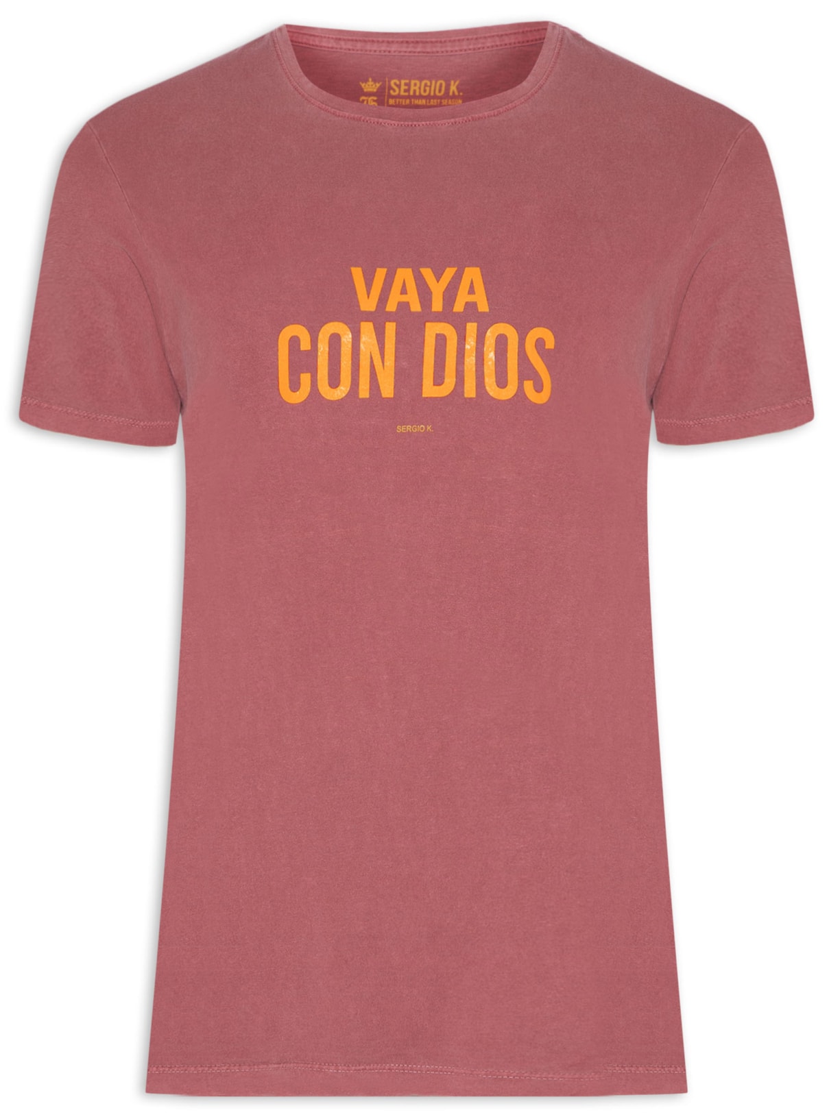 Camiseta Masculina Vaya Con Dios - Vermelho