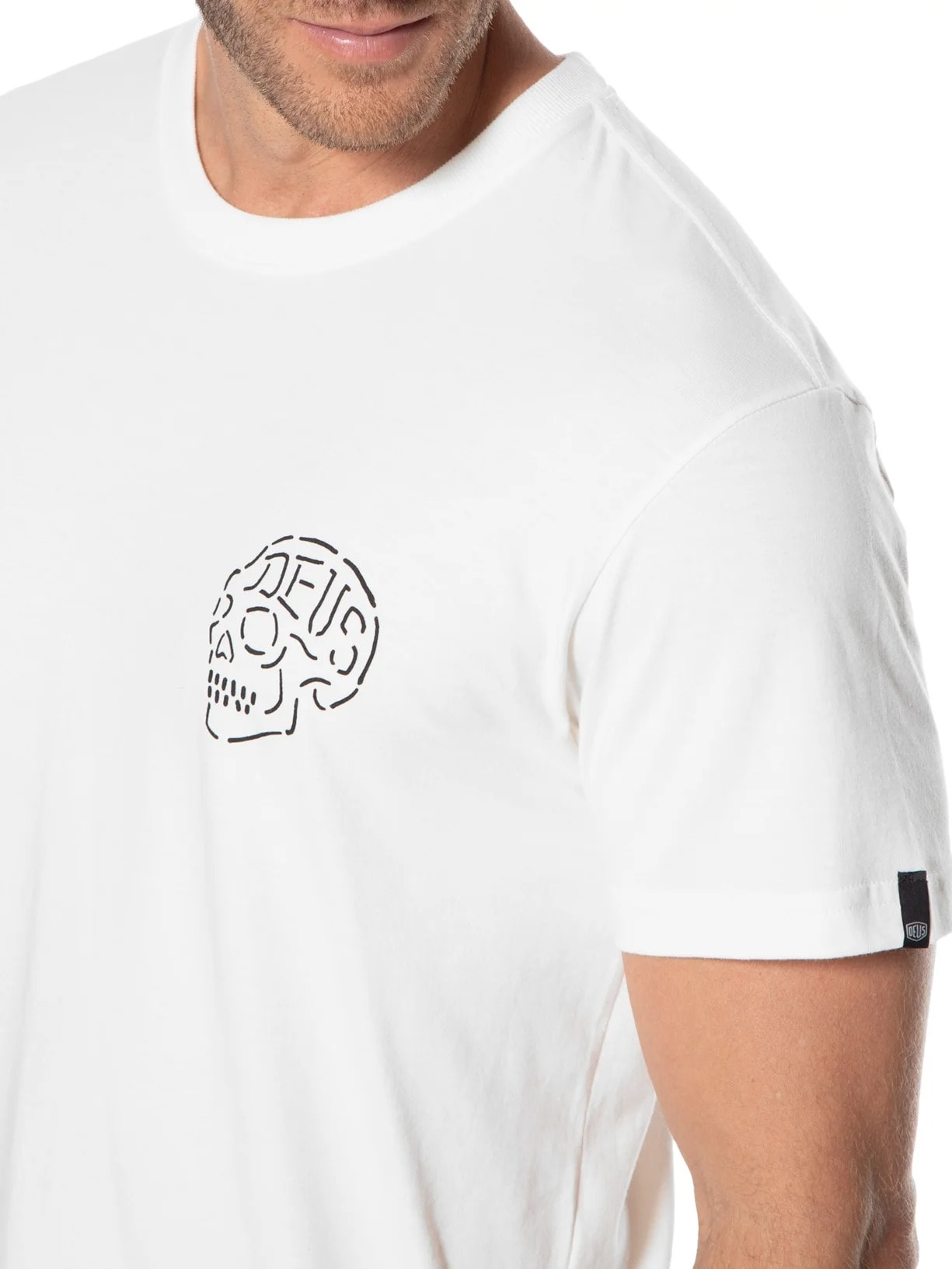 Camiseta Masculina Venice Skull Branco Deus Ex Machina