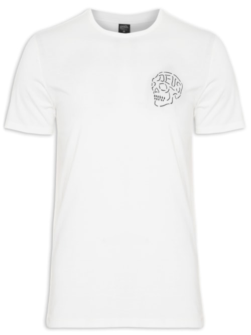 Camiseta Masculina Venice Skull - Branco