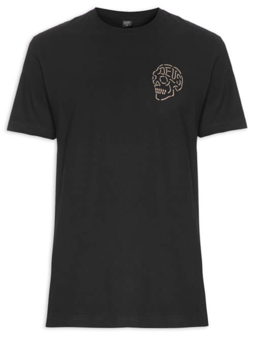 Camiseta Masculina Venice Skull - Preto