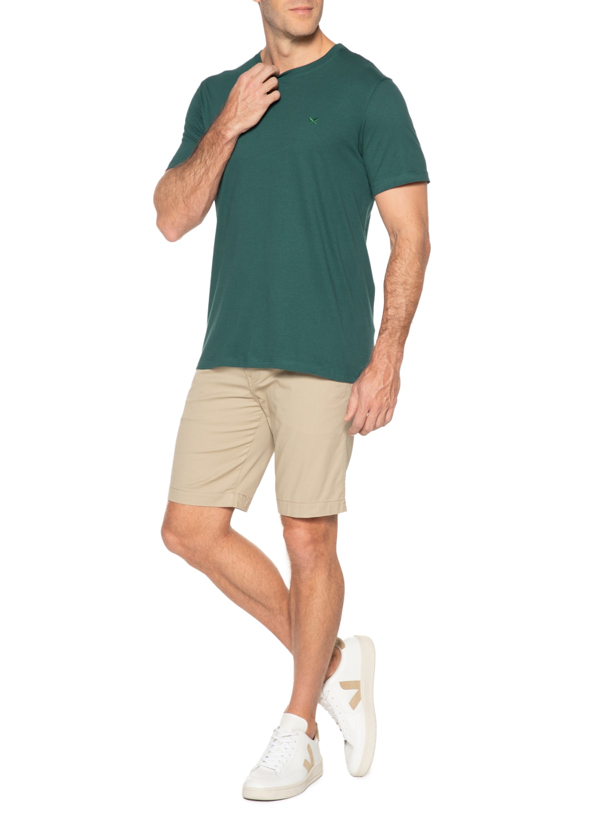 Camiseta Masculina Verde Hering