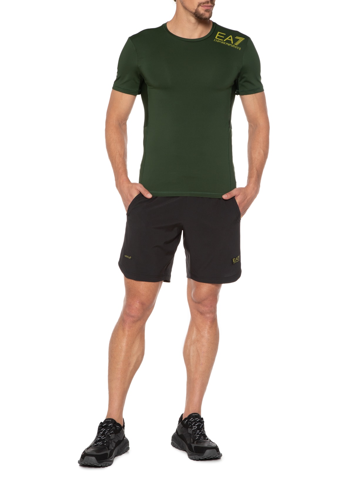 Camiseta Masculina Vigor7 Verde Ea7 Emporio Armani