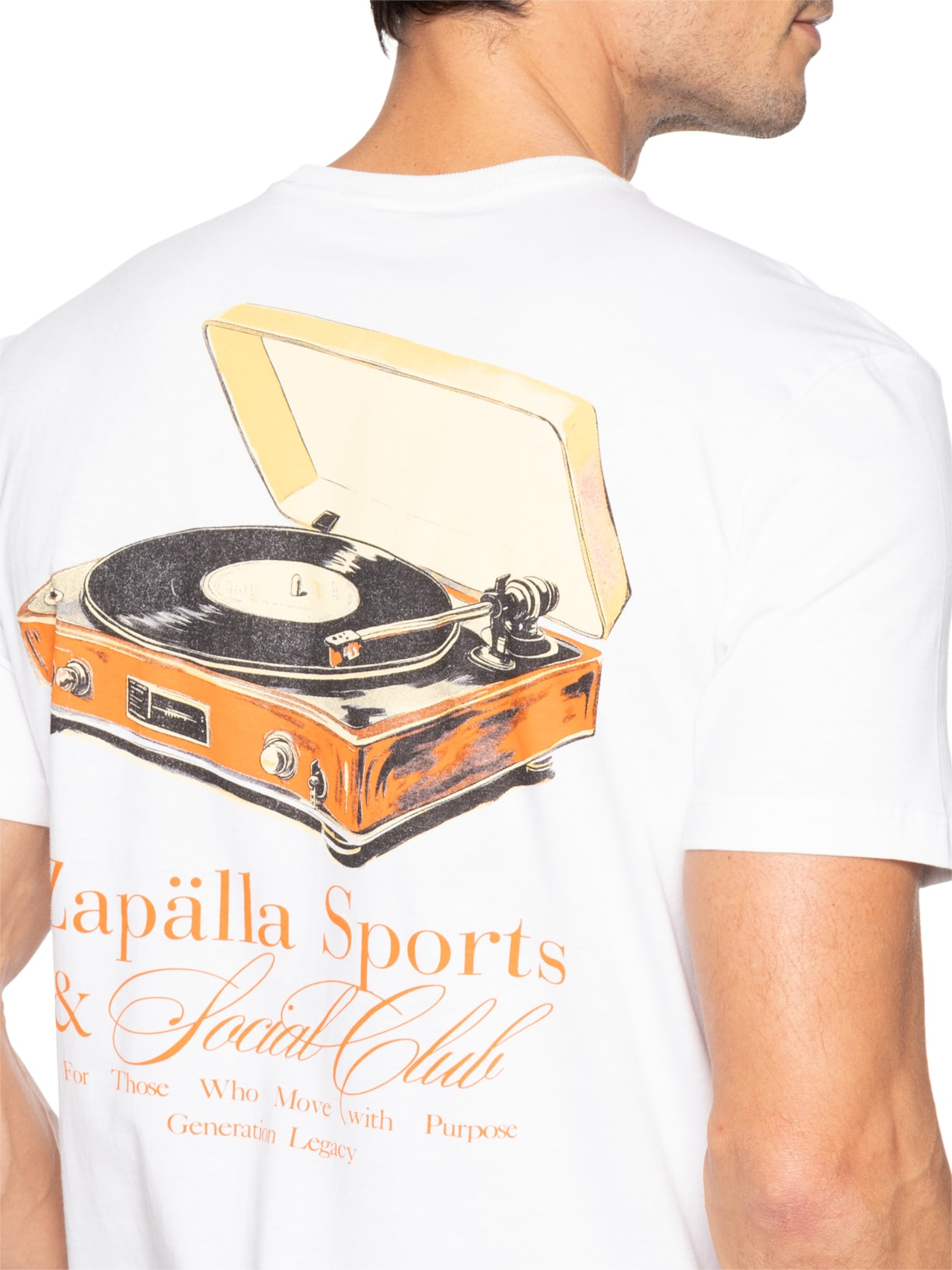 Camiseta Masculina Vinil Branco Zapalla