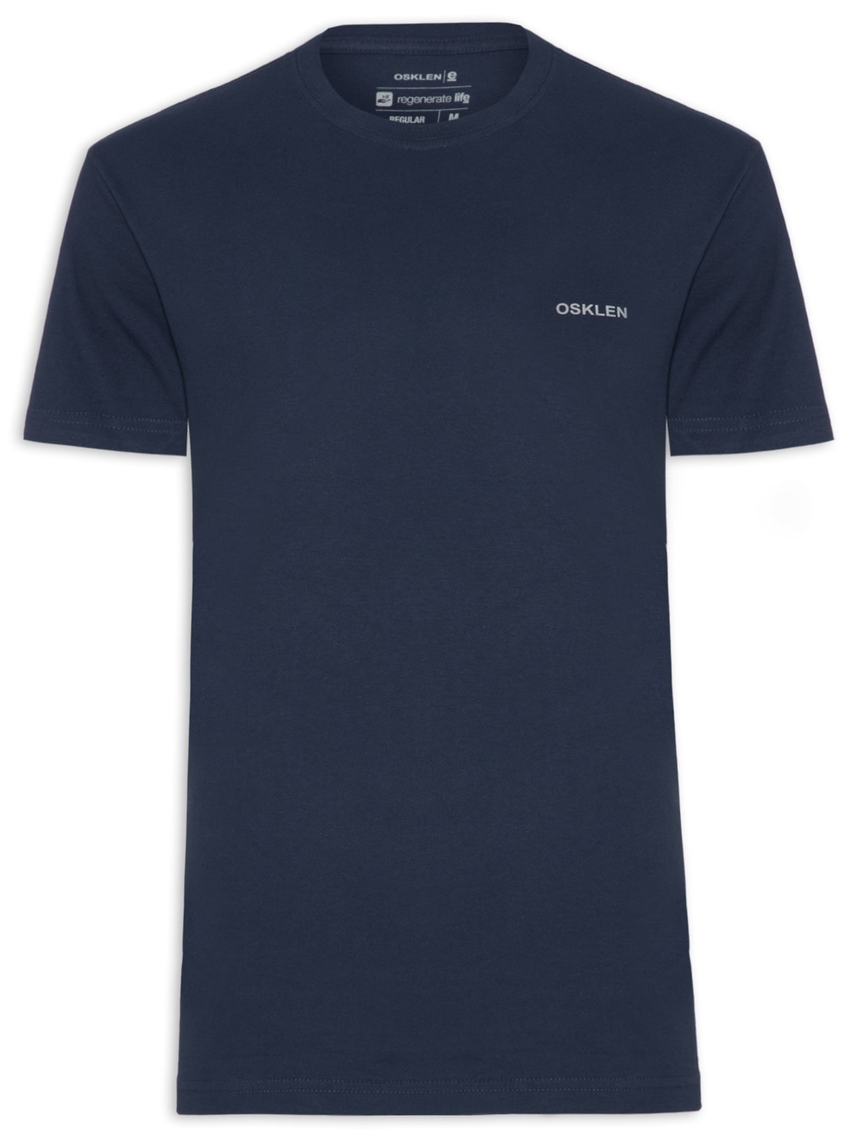 Camiseta Masculina Vintage Antique Manga Curta Azul Osklen