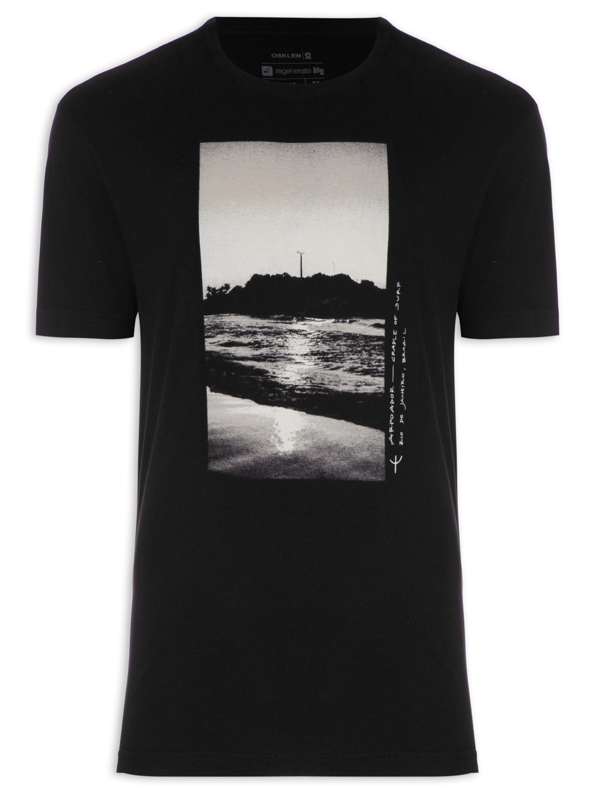 Camiseta Masculina Vintage Arpoador - Preto