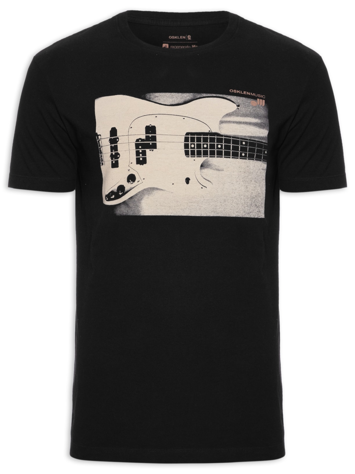Camiseta Masculina Vintage Bass - Preto