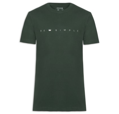 Camiseta Masculina Vintage Be Simple - Verde