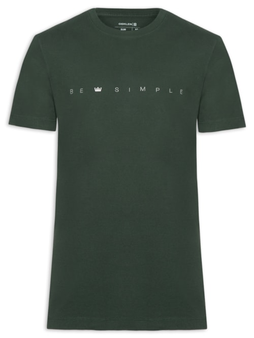 Camiseta Masculina Vintage Be Simple - Verde