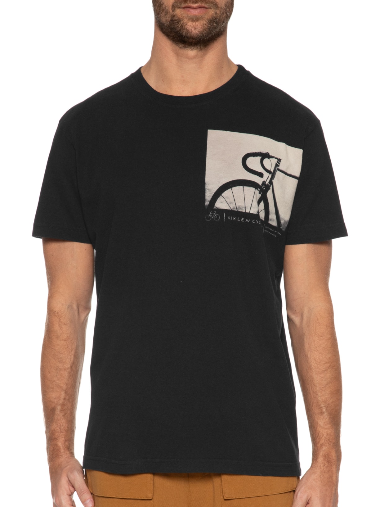 Camiseta Masculina Vintage Bike Preto Osklen