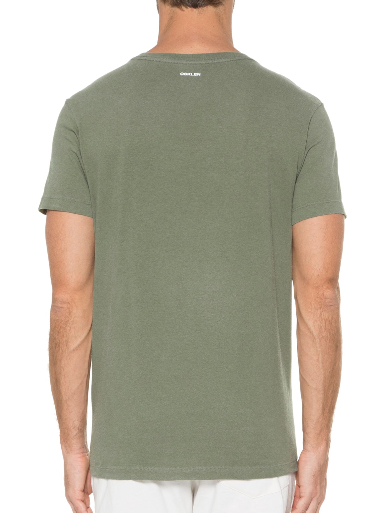 Camiseta Masculina Vintage Bikesign Verde Osklen