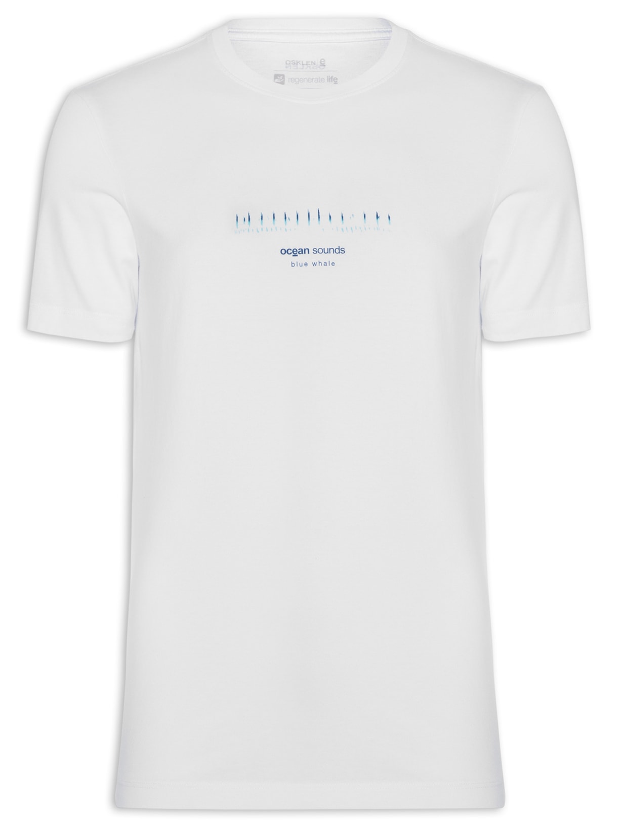 Camiseta Masculina Vintage Blue Whale Manga Curta Off White Osklen